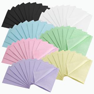 Patient Bibs 2-Ply with Poly Backed Soft and Waterproof 13" x 18" - 7 Color options