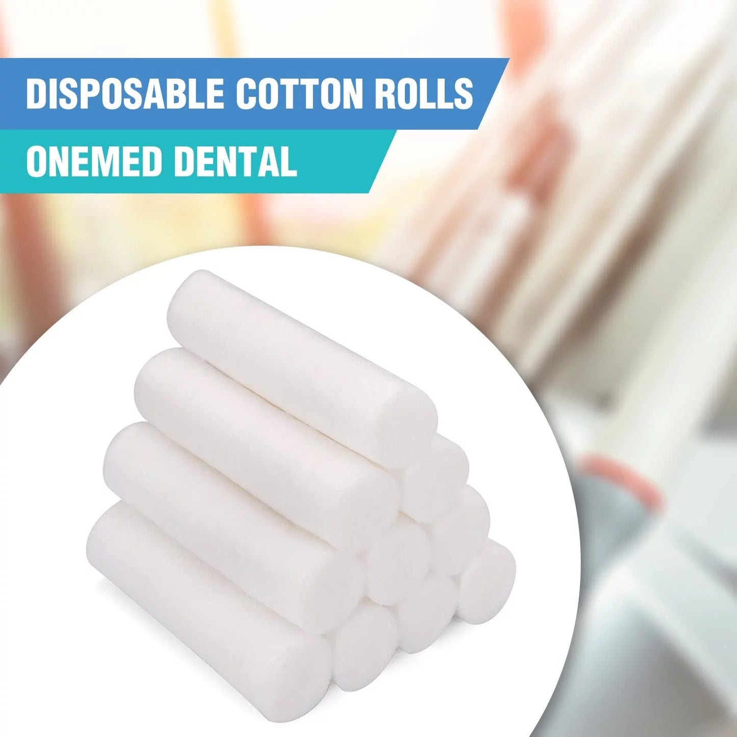 Dental Cotton Roll 3/8" x 1 1/2" - 2000 pcs