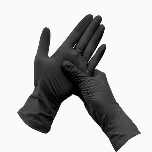 Nitrile Black Gloves